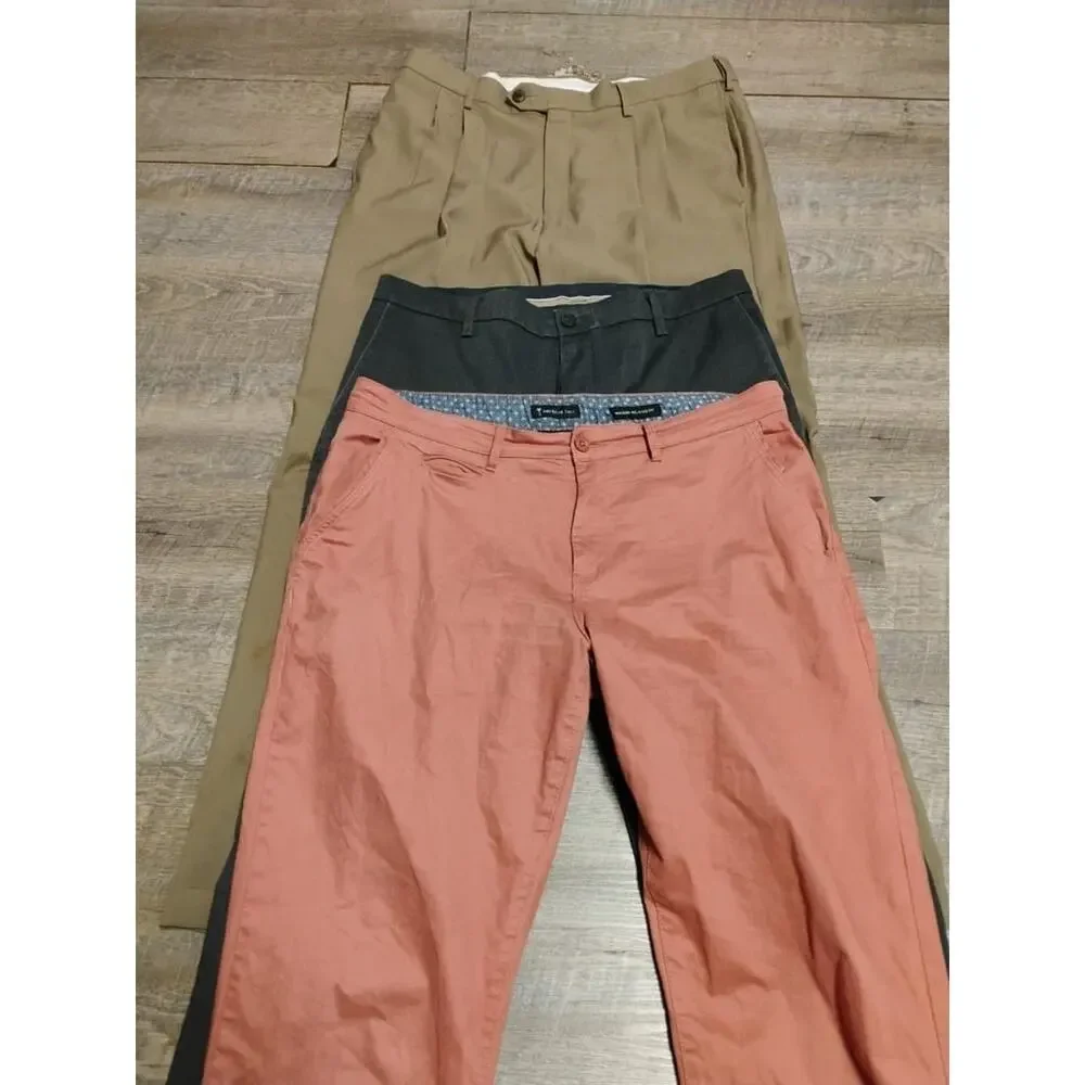 lot of 3 Dockers,Haggar, American Tall Men's dress Pants Sz 36X32,36 multico
